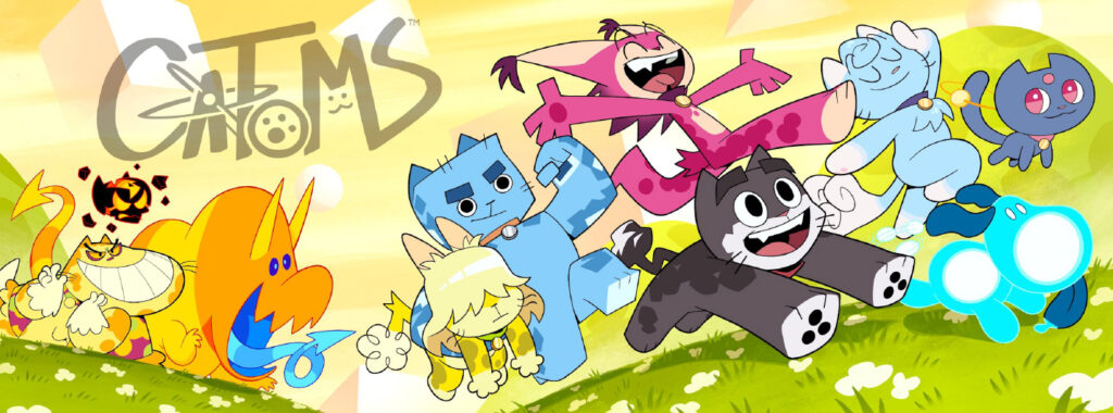 catoms science game with cartoon character cats